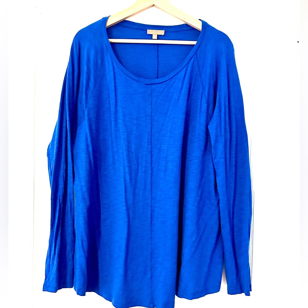 Lilla P long sleeve royal blue XL top